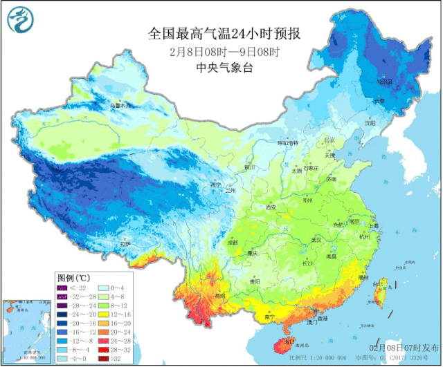 今天,全国大部地区仍是晴天多,降水少的天气格局,各地气温上升显著