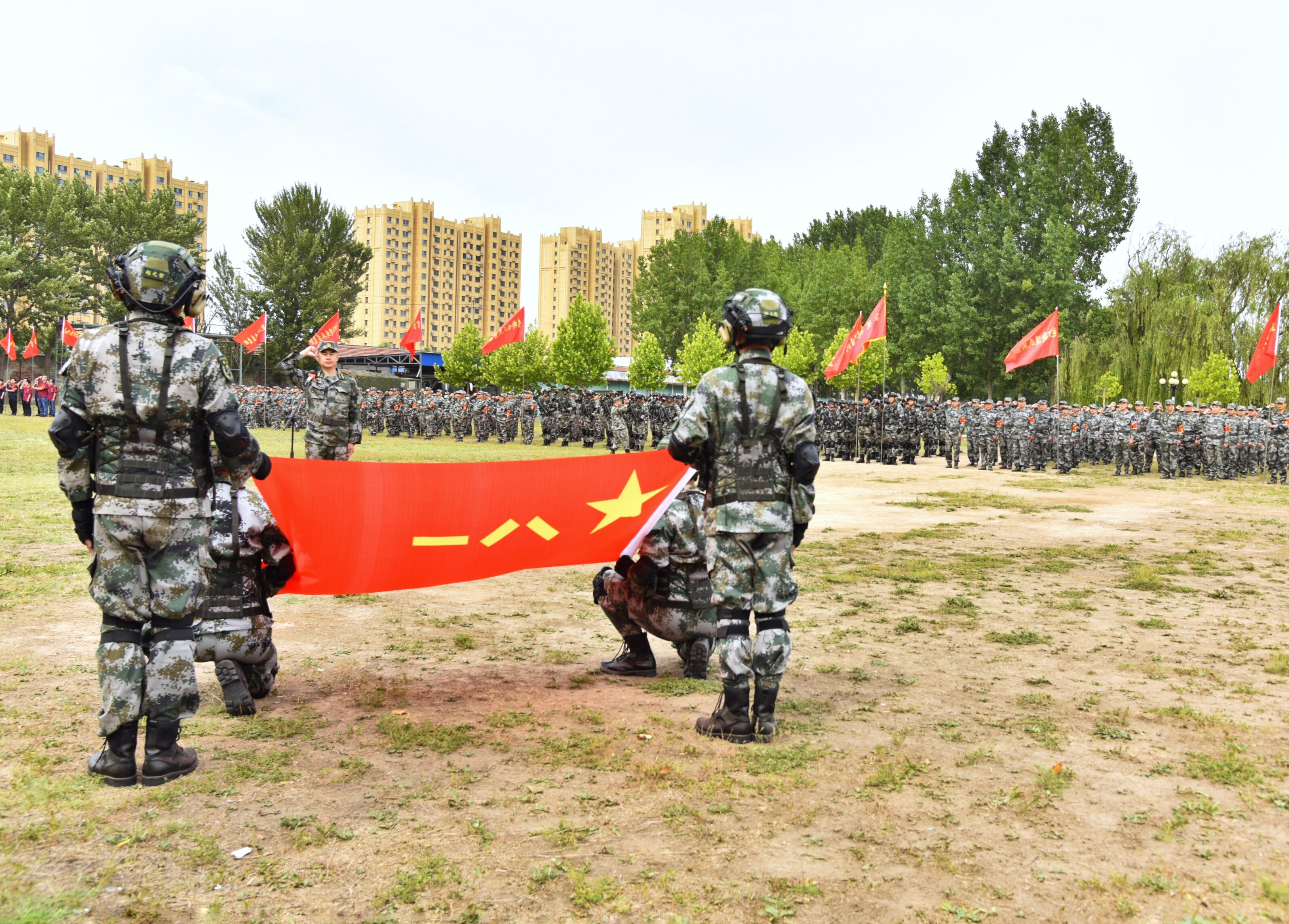沙场点兵!德城区622名基干民兵集中接受点验|德州云-德州晚报全媒体