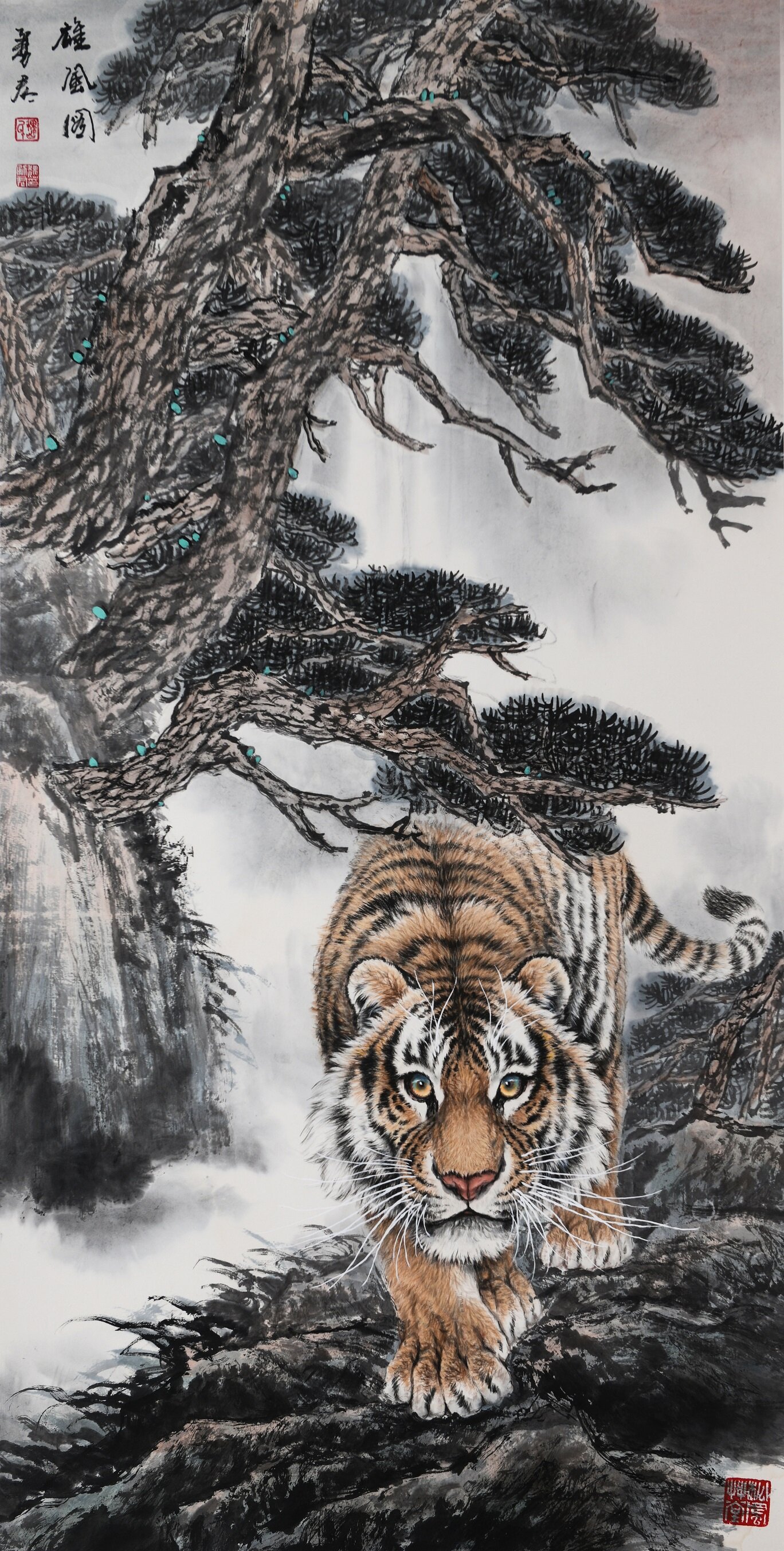 魏勇君笔下的斑斓虎世界传神目光尽显喜怒哀乐德州云德州晚报全媒体