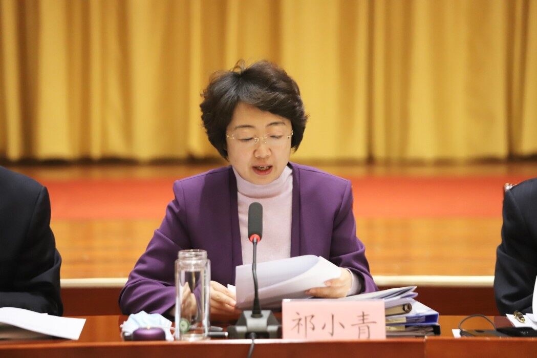 市委常委,宣传部部长祁小青汇报城区文化设施重点项目指挥部工作